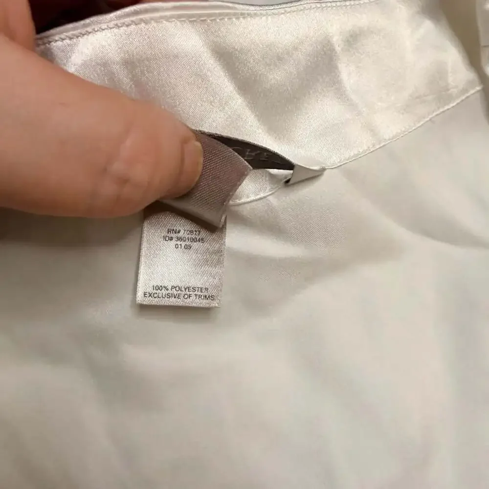 Victoria's Secret Robe Size M White Satin
